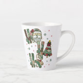 Ho Ho Ho Christmas Festive Patchwork Milchtasse (Rechts)