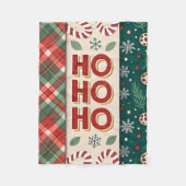 Ho Ho Ho Christmas Fleecedecke (Vorderseite)