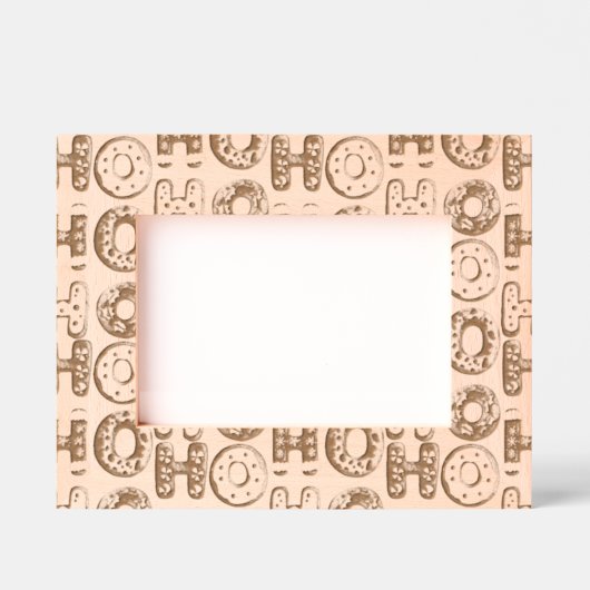 Ho Ho Ho Christmas Geätzte Rahmen (Vorderseite)