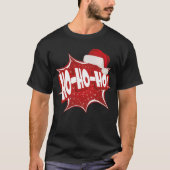 Ho Ho Ho | Christmas Hat Modern T-Shirt (Vorderseite)