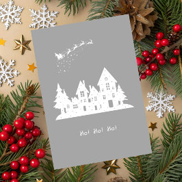 Ho-Ho-Ho Christmas Holiday Card Karte