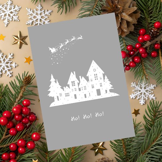 Ho-Ho-Ho Christmas Holiday Card Karte