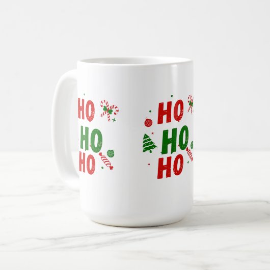 Ho Ho Ho Christmas Mug Kaffeetasse (Vorderseite Links)