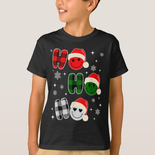Ho Ho Ho Christmas Pajama For Kids Men Women Xmas T-Shirt (Vorderseite)