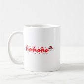 Ho Ho Ho Christmas Santa Modern Minimalist  Kaffeetasse (Links)