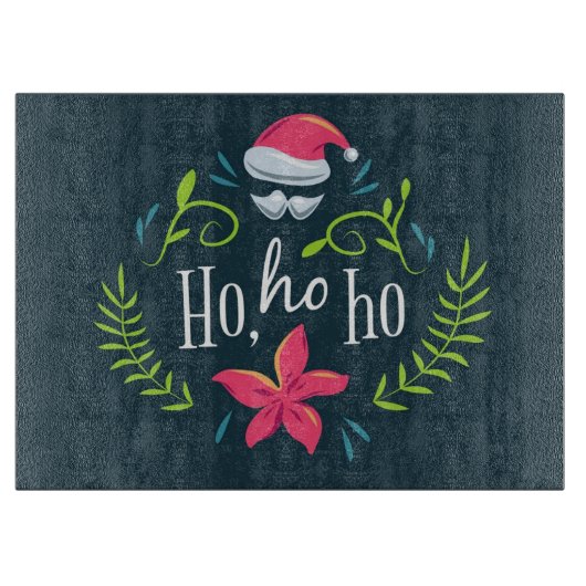 Ho Ho Ho Christmas Schneidebrett (Vorderseite)