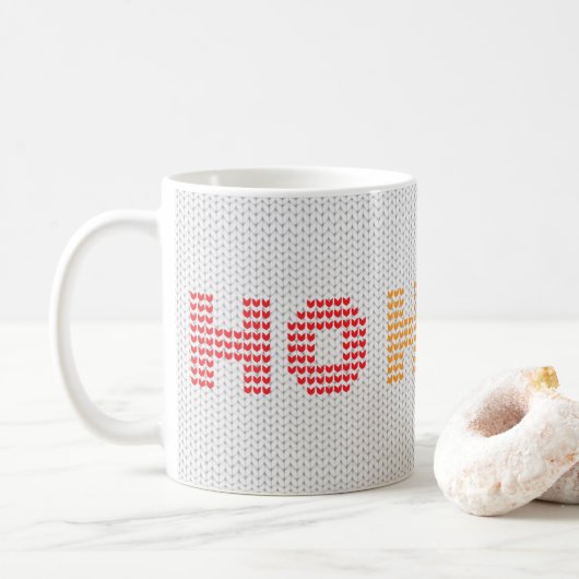 Ho Ho Ho Christmas Sweater Kaffeetasse (Mit Donut)
