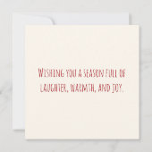 Ho Ho Ho Christmas Wreath Typography Design (Rückseite)