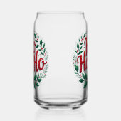 Ho Ho Ho Christmas Wreath Typography Design Dosenglas (Links)