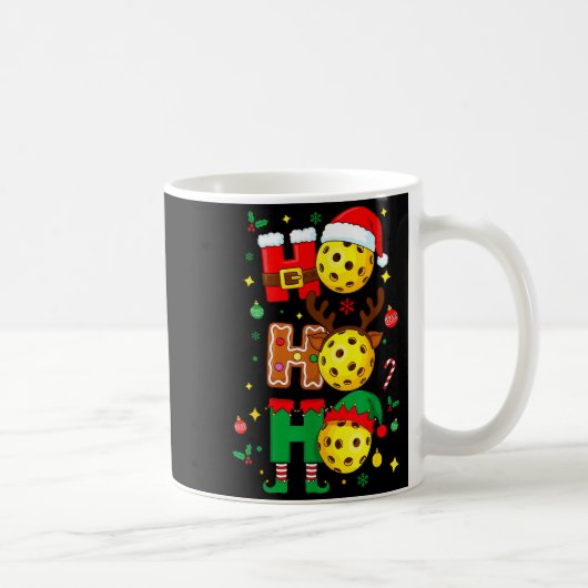Ho Ho Ho Ckleball Christmas, Funny Paddle Players  Kaffeetasse (Rechts)
