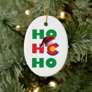 Ho Ho Ho Colorado Keramik Ornament