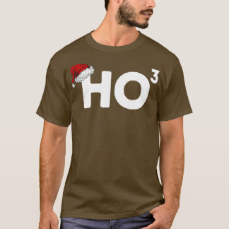 Ho Ho Ho Cubed Funny Christmas Puff 3 T-Shirt