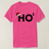 Ho Ho Ho Cubed Funny Christmas Puff T-Shirt (Design vorne)