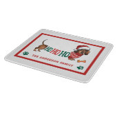 HO-HO-HO-DACKEL CHRISTMAS SCHNEIDEBRETT (Ecke)
