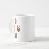 Ho Ho Ho Er Spaniel Dog Lover Christmas Santa Elf Kaffeetasse (Vorderseite Links)