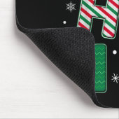 Ho Ho Ho Er Spaniel Dog Lover Christmas Santa Elf Mousepad (Ecke)