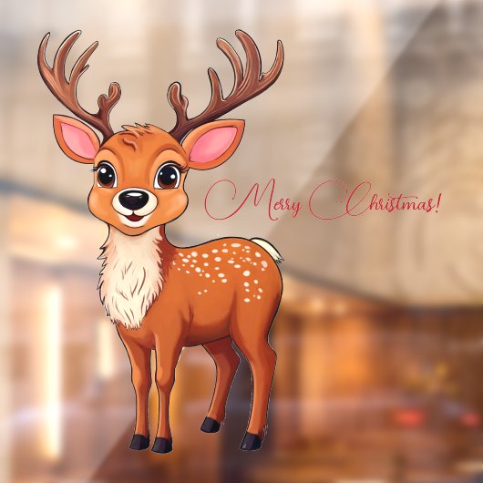 Ho-Ho-Ho! Es ist ein Rentier Fensteraufkleber (Blatt 2)