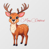 Ho-Ho-Ho! Es ist ein Rentier Fensteraufkleber (Blatt)