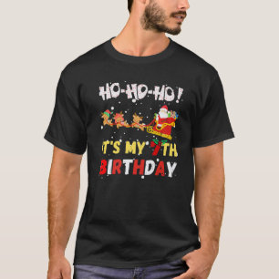 Ho Ho Ho Es ist mein 7. Geburtstag Weihnachten San T-Shirt