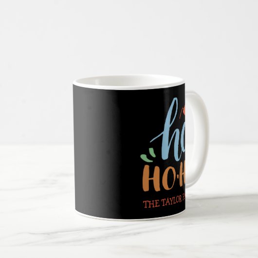 Ho Ho Ho Family Christmas Boy T Shirt Kaffeetasse (VorderseiteRechts)