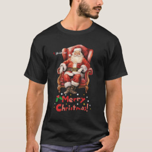 Ho Ho Ho-Feiertags-Santa T-Shirt