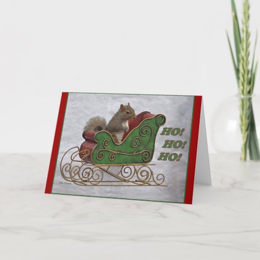 HO! HO! HO! FEIERTAGSKARTE (Vorderseite)