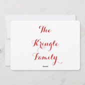 HO HO HO FEIERTAGSKARTE (Rückseite)