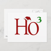 Ho Ho Ho Feiertagspostkarte (Vorne/Hinten)