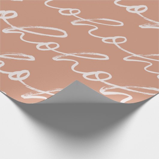 "Ho Ho Ho", festes Skriptmuster Geschenkpapier (Ecke)