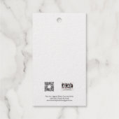 Ho Ho Ho! Foil Gift Tag Geschenkanhänger (Rückseite)