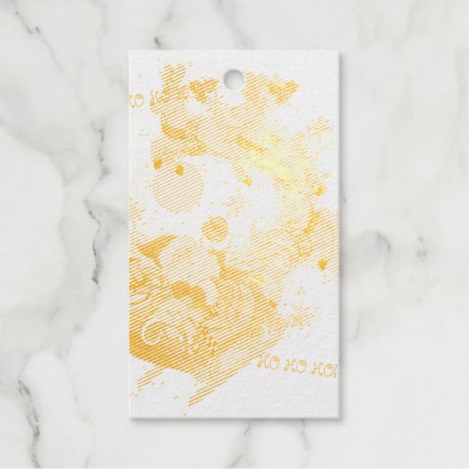 Ho Ho Ho! Foil Gift Tag Geschenkanhänger (Vorderseite)