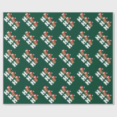 Ho Ho Ho Football | Funny Christmas Season Humor Geschenkpapier (Flach)