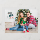 Ho, Ho, Ho, Foto Feiertagskarte (Vorne/Hinten)