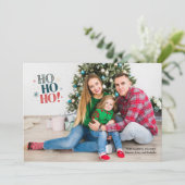 Ho, Ho, Ho, Foto Feiertagskarte (Stehend Vorderseite)