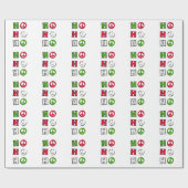 Ho Ho Ho Frieden Geschenkpapier (Flach)