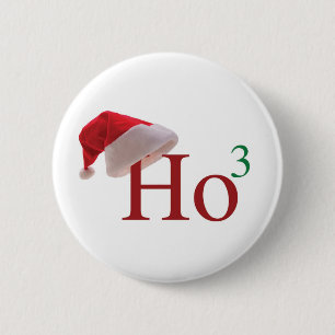 Ho Ho Ho frohe Weihnachten Button
