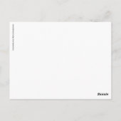 Ho! Ho! Ho! Frohe Weihnachten! Custom Colors Snowy Postkarte (Rückseite)