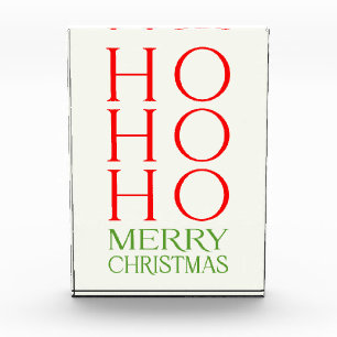 Ho Ho Ho Frohe Weihnachten Fotoblock