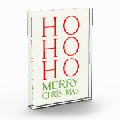 Ho Ho Ho Frohe Weihnachten Fotoblock (Links)