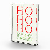 Ho Ho Ho Frohe Weihnachten Fotoblock (Rechts)