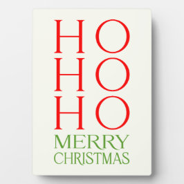 Ho Ho Ho Frohe Weihnachten Fotoplatte