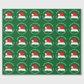 Ho ho ho Frohe Weihnachten Geschenkpapier (Flach)