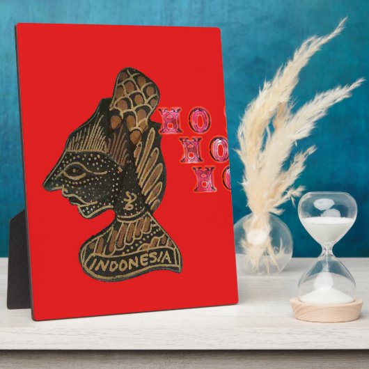 Ho Ho Ho! Frohe Weihnachten Indonesien niedlich Re Fotoplatte (Seite)