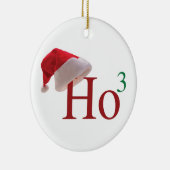 Ho Ho Ho frohe Weihnachten Keramik Ornament (Rechts)