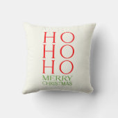 Ho Ho Ho Frohe Weihnachten Kissen (Rückseite)