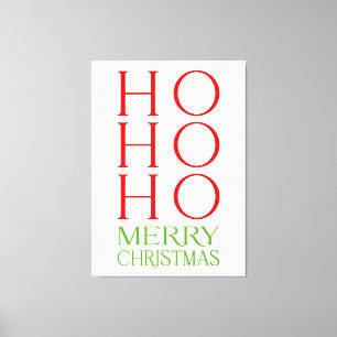 Ho Ho Ho Frohe Weihnachten Leinwanddruck