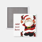 Ho! Ho! Ho! Frohe Weihnachten_ Magnet (Vorderseite/Rückseite)