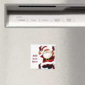 Ho! Ho! Ho! Frohe Weihnachten_ Magnet (In Situ (Geschirrspüler))