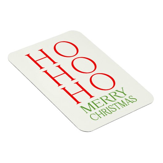 Ho Ho Ho Frohe Weihnachten Magnet (Rechte Seite)