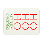 Ho Ho Ho Frohe Weihnachten Magnet (Horizontal)
